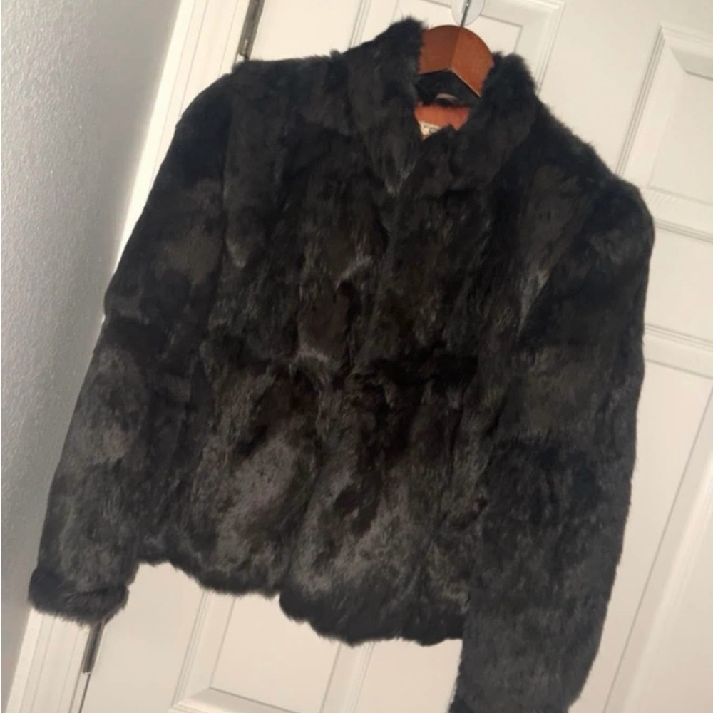 Elegant Rabbit Fur Coat